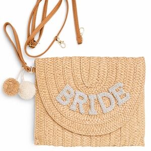 BRIDE Woven Shoulder Bag Clutch New